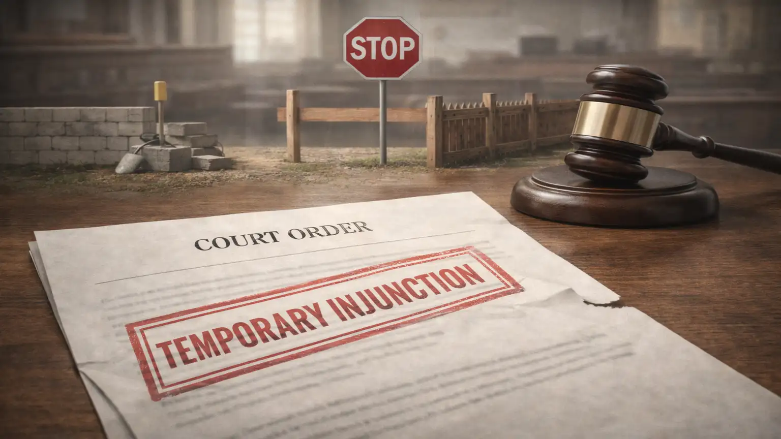 Temporary injunction granted by court