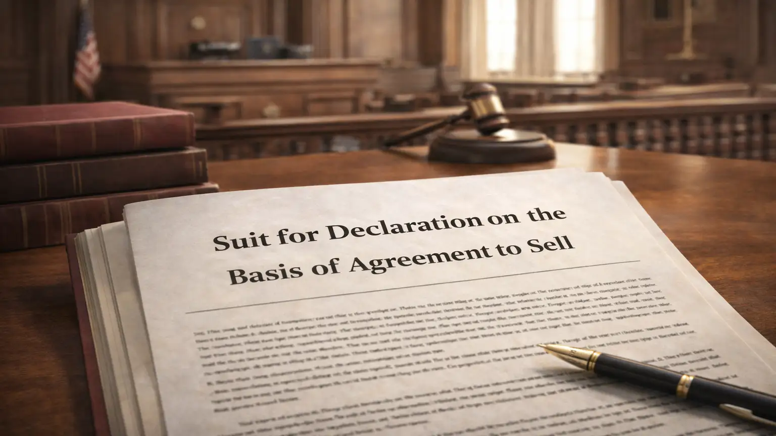 Fate of suit for declaration on the basis of agreement to sell