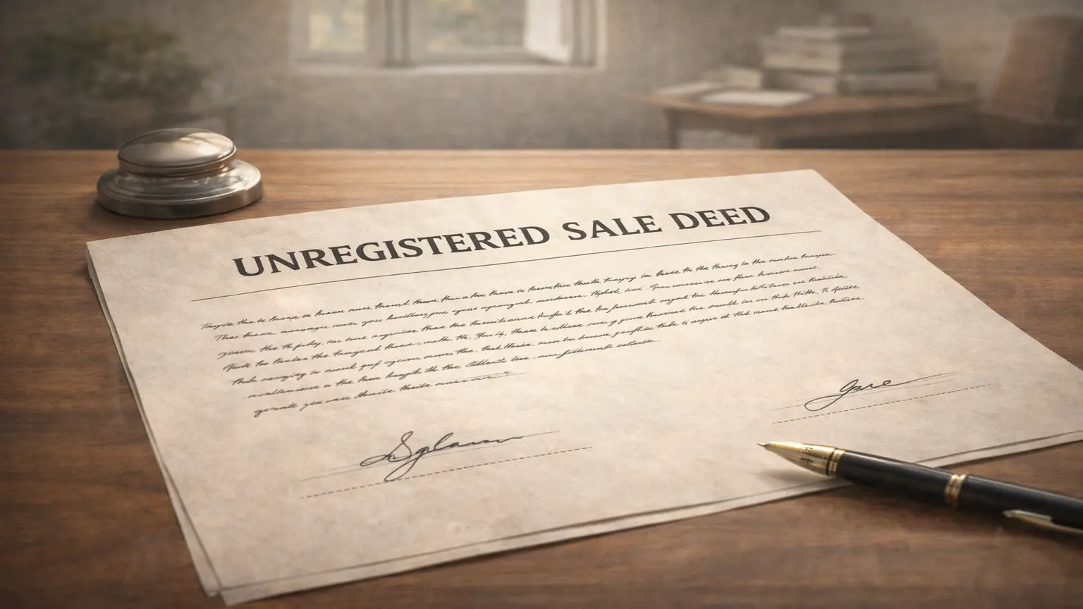 Implications of unregistered sale deed
