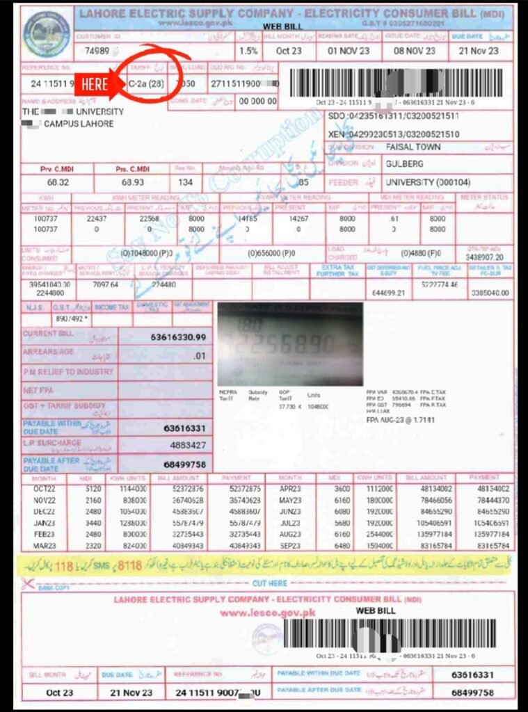 Electricity Tariff